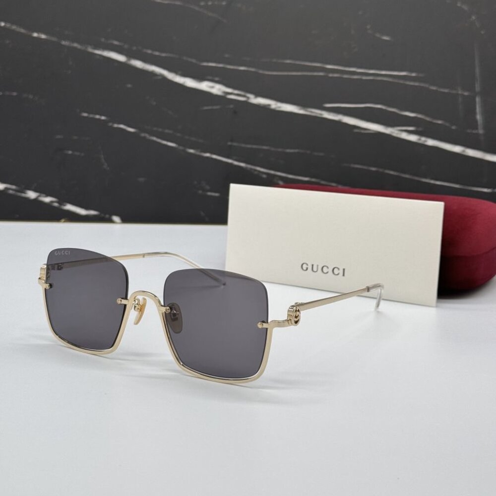 NEW GG1279S 001 GUCCI GOLD/GREY WOMEN GUCCI SUNGLASSES